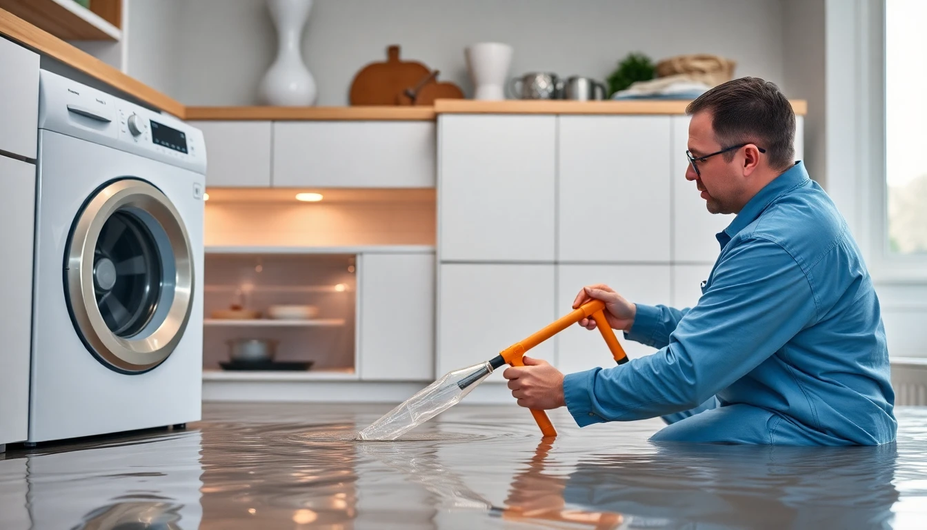 Appliance Leak Flood Cleanup
